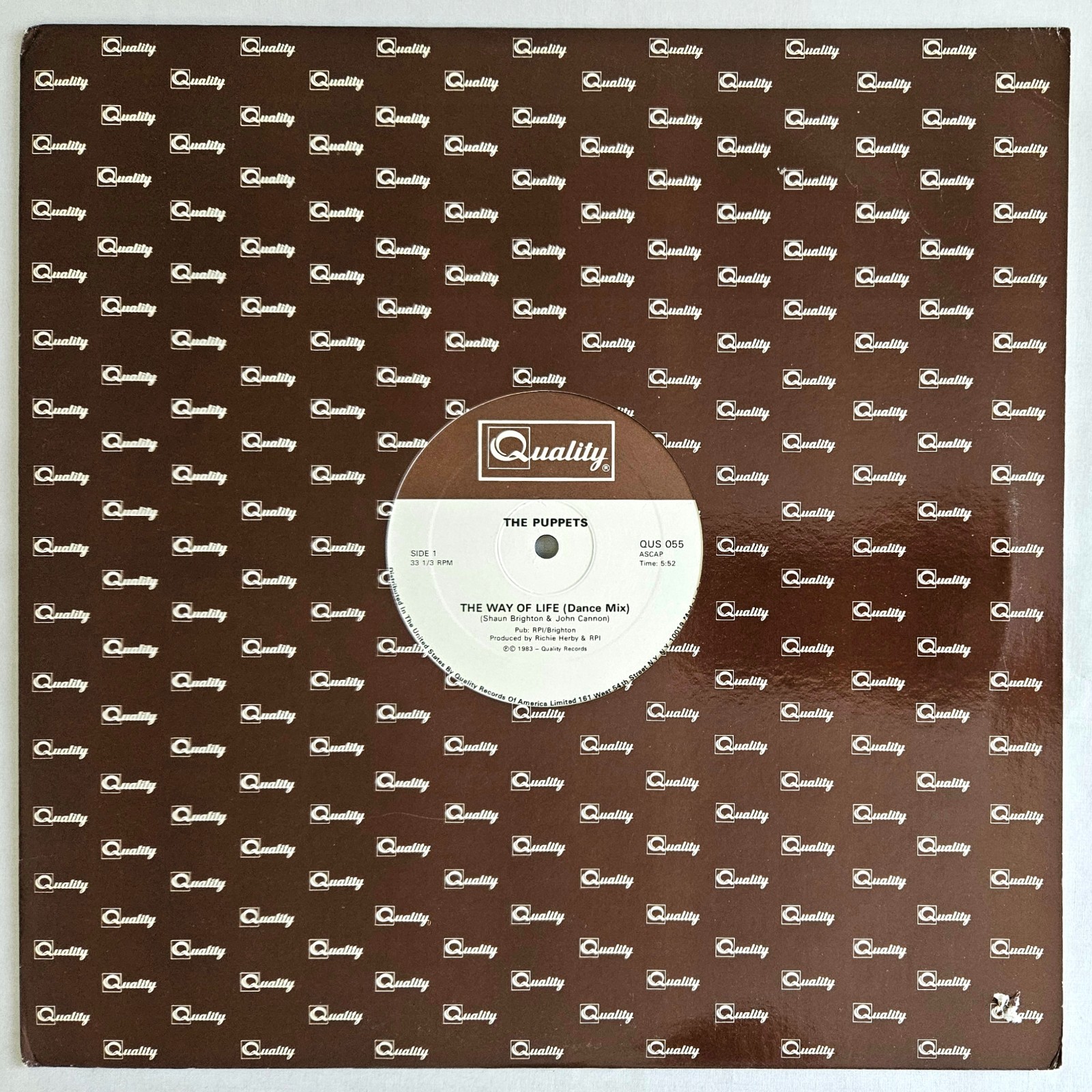 NEW WAVE / SYNTH-POP – PUPPETS – THE WAY OF LIFE – QUALITY RECORDS OG PRESSING