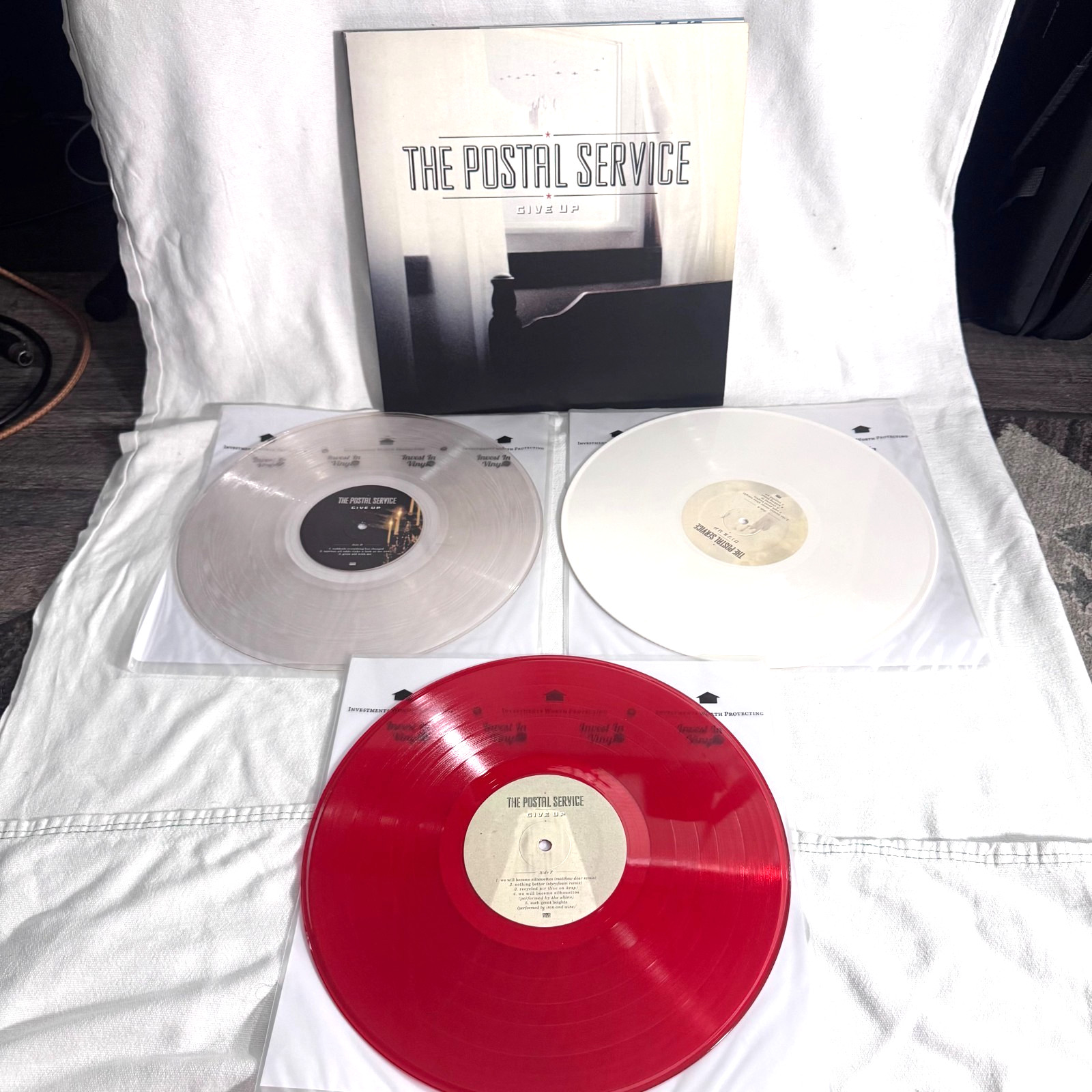 The Postal Service – Give Up DELUXE 10th ANNI 3LP Color Vinyl Set w/ Postcards