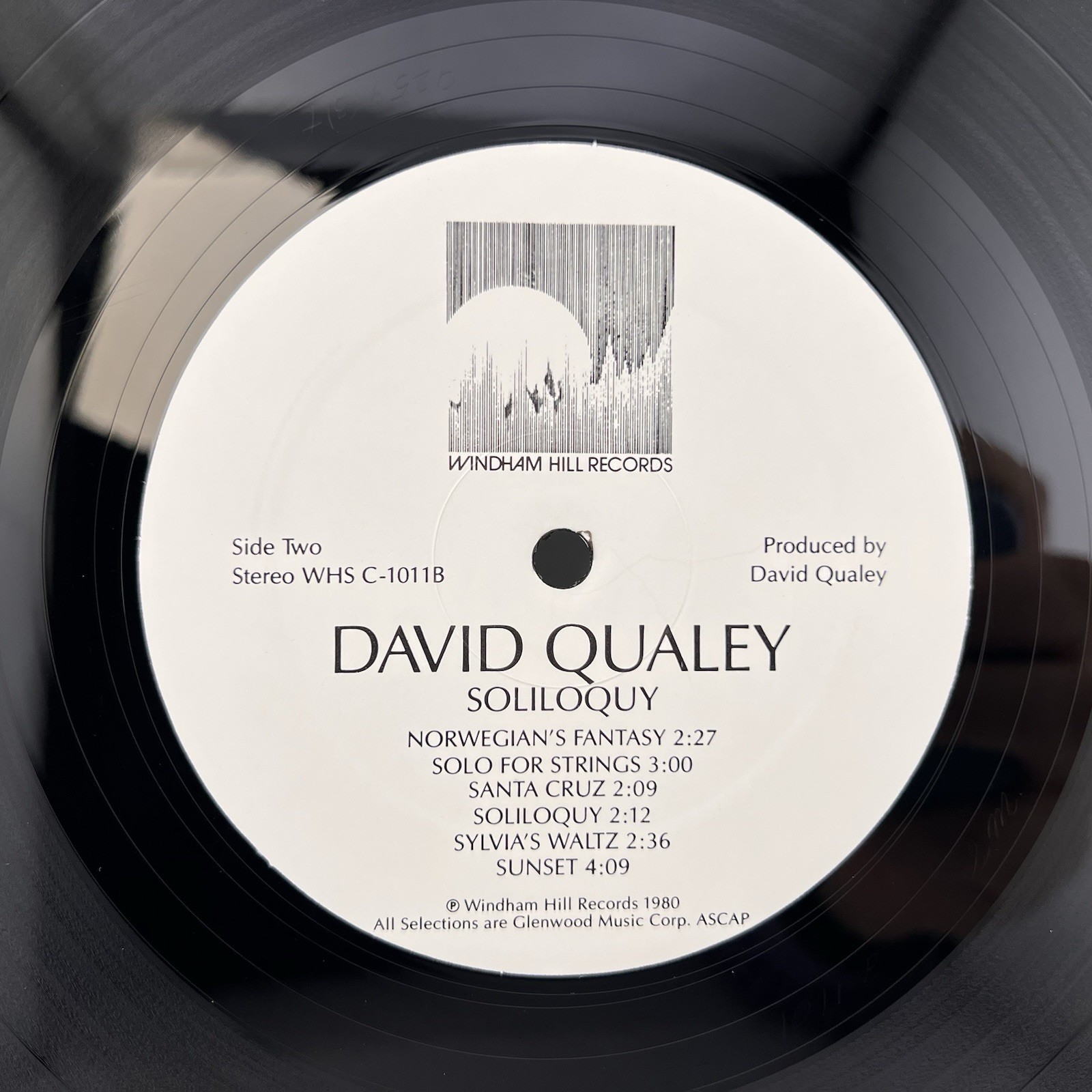 1980 David Qualey Soliloquy Contemporary Jazz Windham Hill Records Vinyl LP