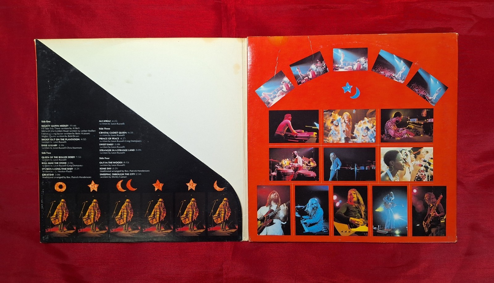 Leon Russell~Leon Live 1973 3xLP Vinyl STCO-8917 Shelter Trifold EX~ PLAYS GREAT