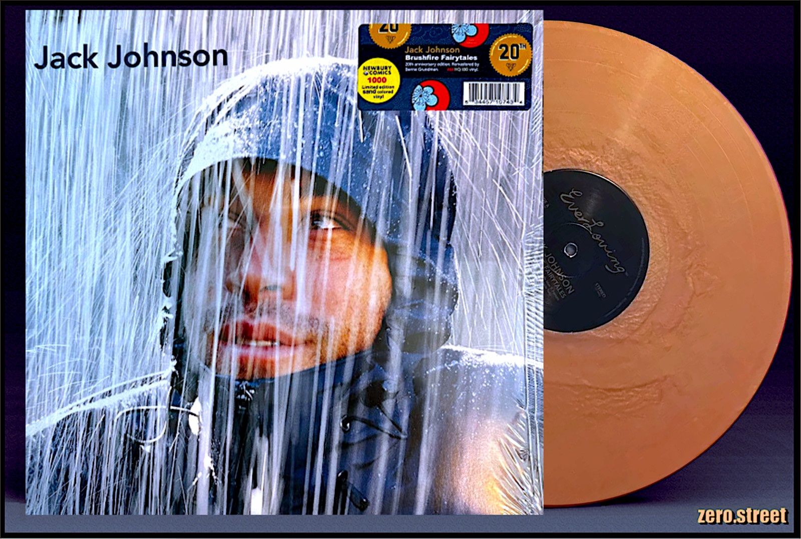 JACK JOHNSON Brushfire Fairytales LP Sand COLOR VINYL New SEALED Sandstone Brown