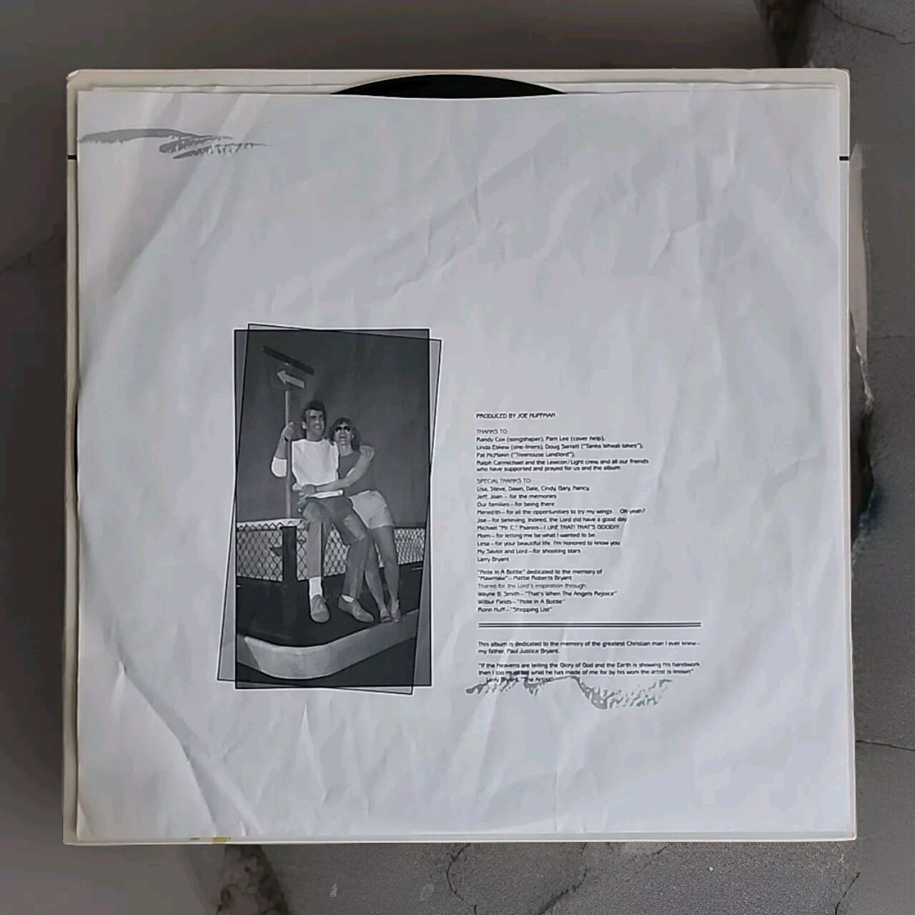 Larry Bryant “The Artist” (Near Mint) Vinyl LP 1984 Contemporary Christian Lp