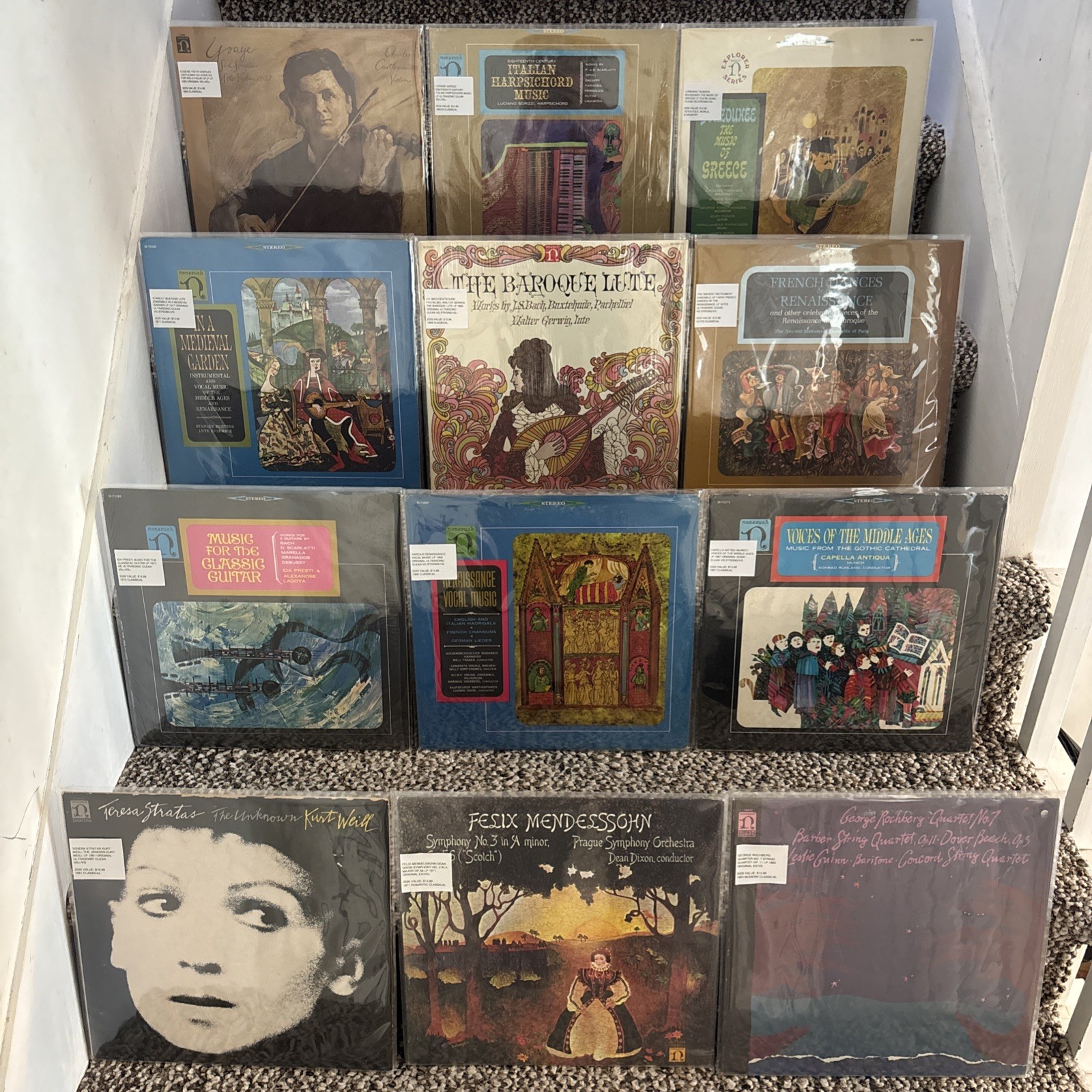 Nonesuch Classical Vinyl Lp Record Lot Of 12 Albums Collection