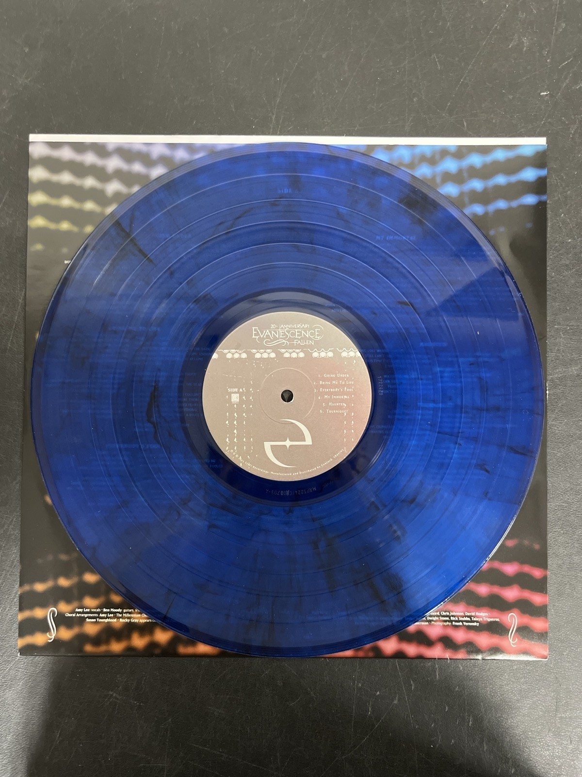 Evanescence – Fallen 20th Anniv Ed. Blue Smoke Vinyl USED NOT TESTED