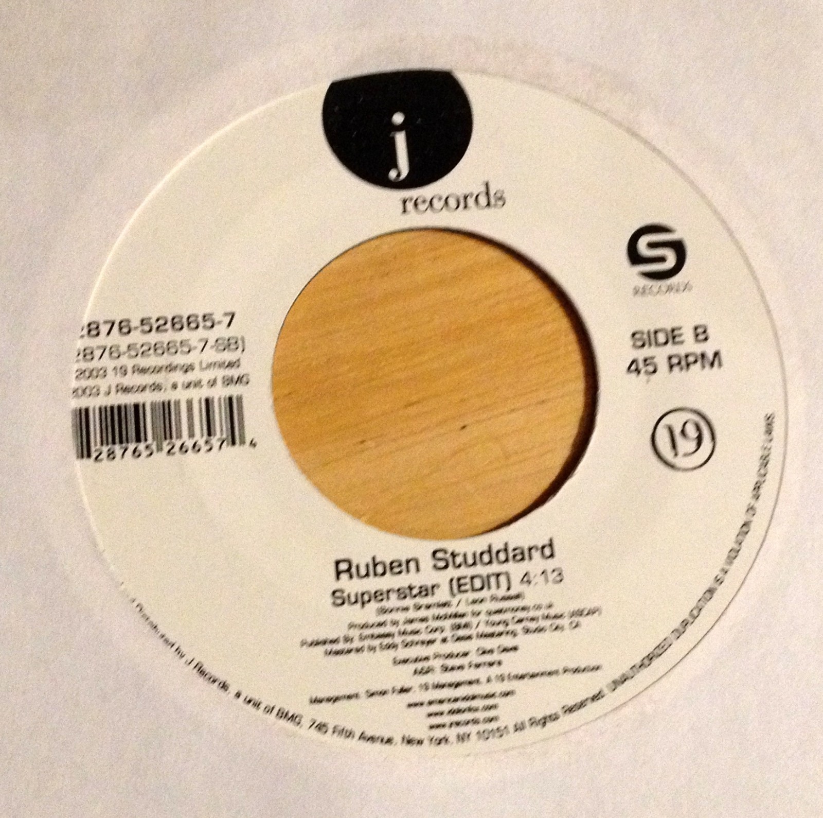 Ruben Studdard 45 Flying Without Wings / Superstar w/ts NM