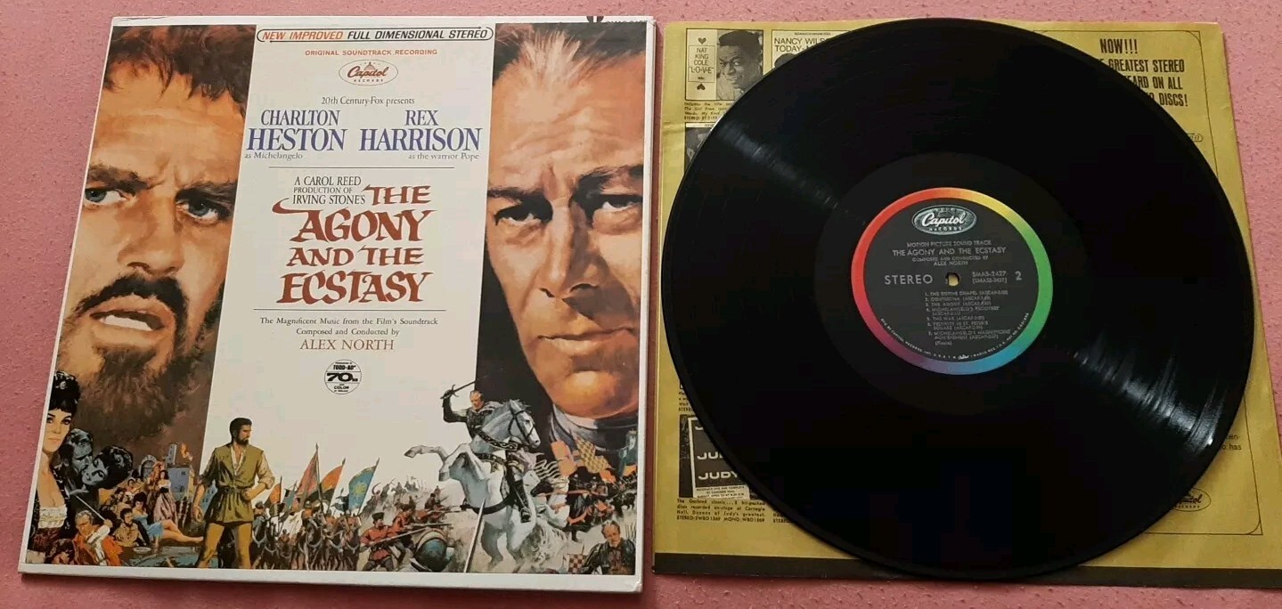 Alex North GF gatefold LP The Agony and The Ecstasy Capitol SMAS-2427 ex+