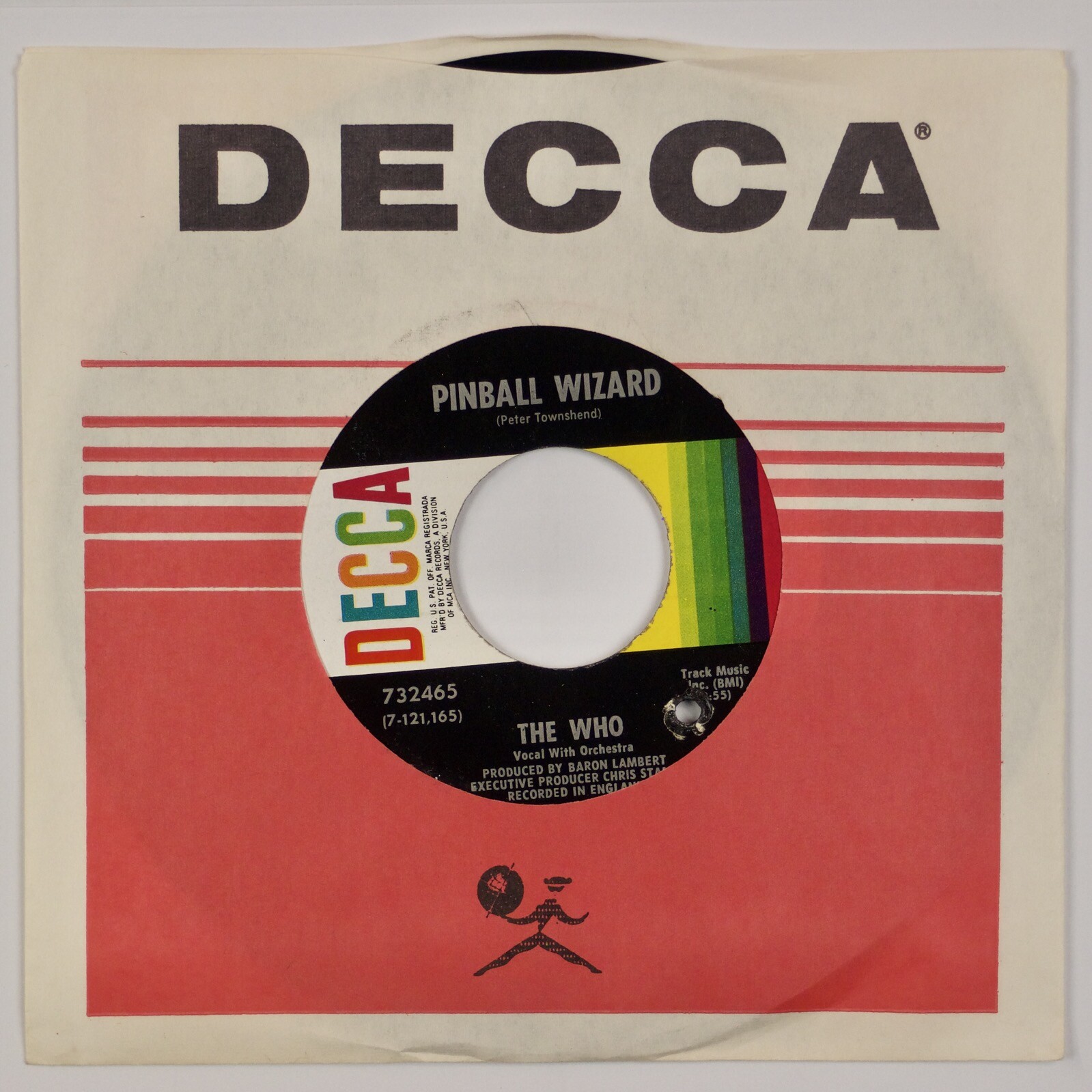 THE WHO: Pinball Wizard / Dogs Part Two US OG Stock ’69 Orig NM 7” 45 Tommy