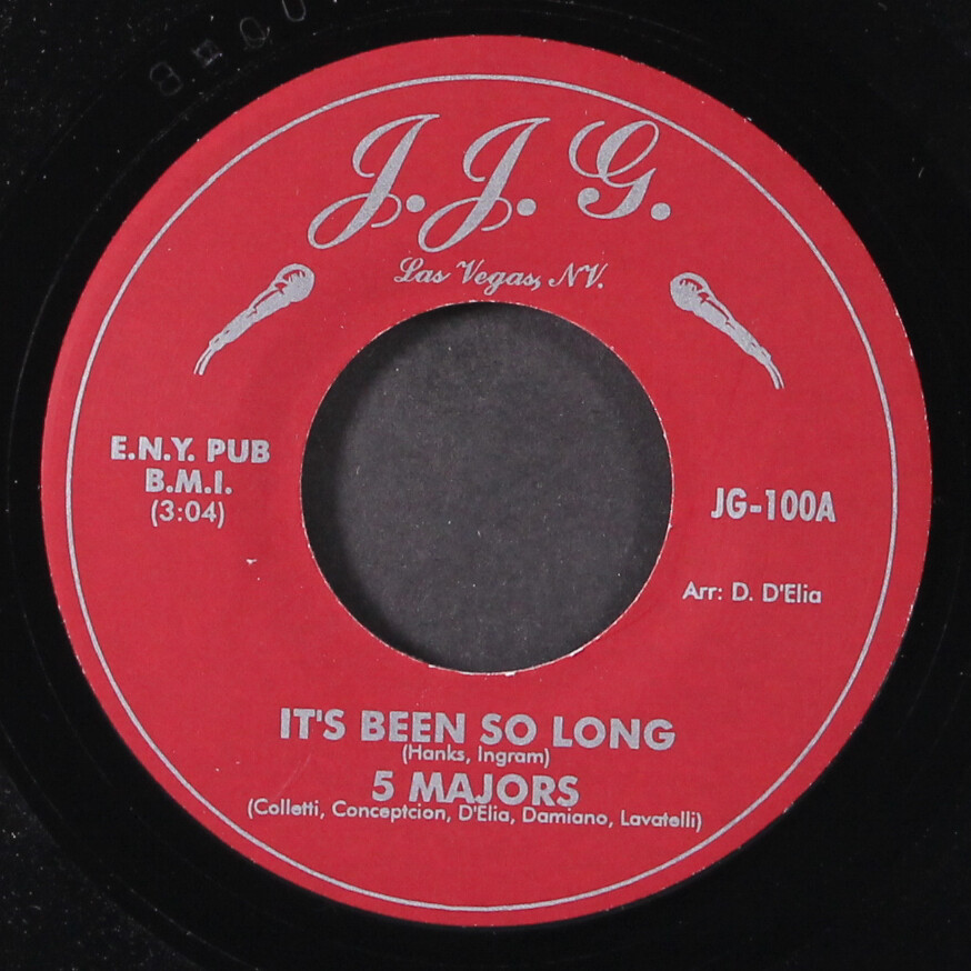 5 MAJORS: echo in my heart / it’s been so long JJG 7″ Single 45 RPM