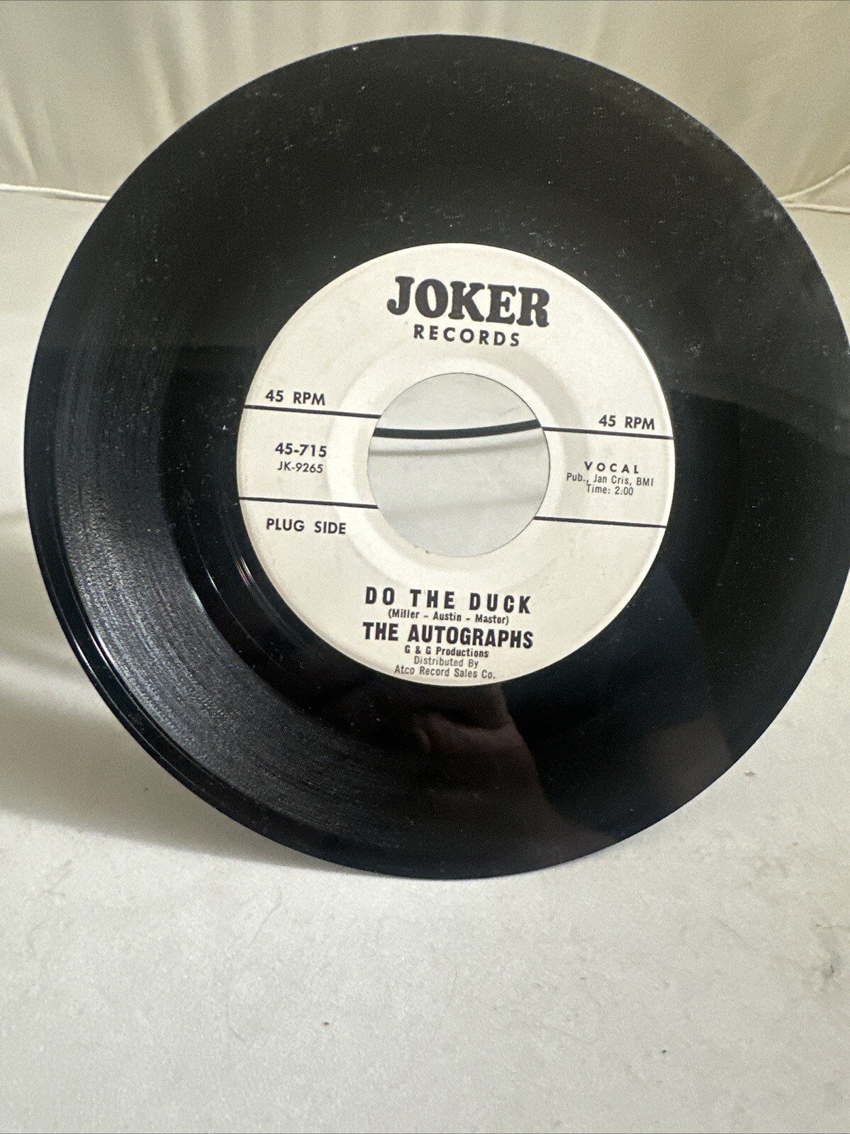 The Autographs – Do The Duck – Joker – NM- Northern Soul | Promo