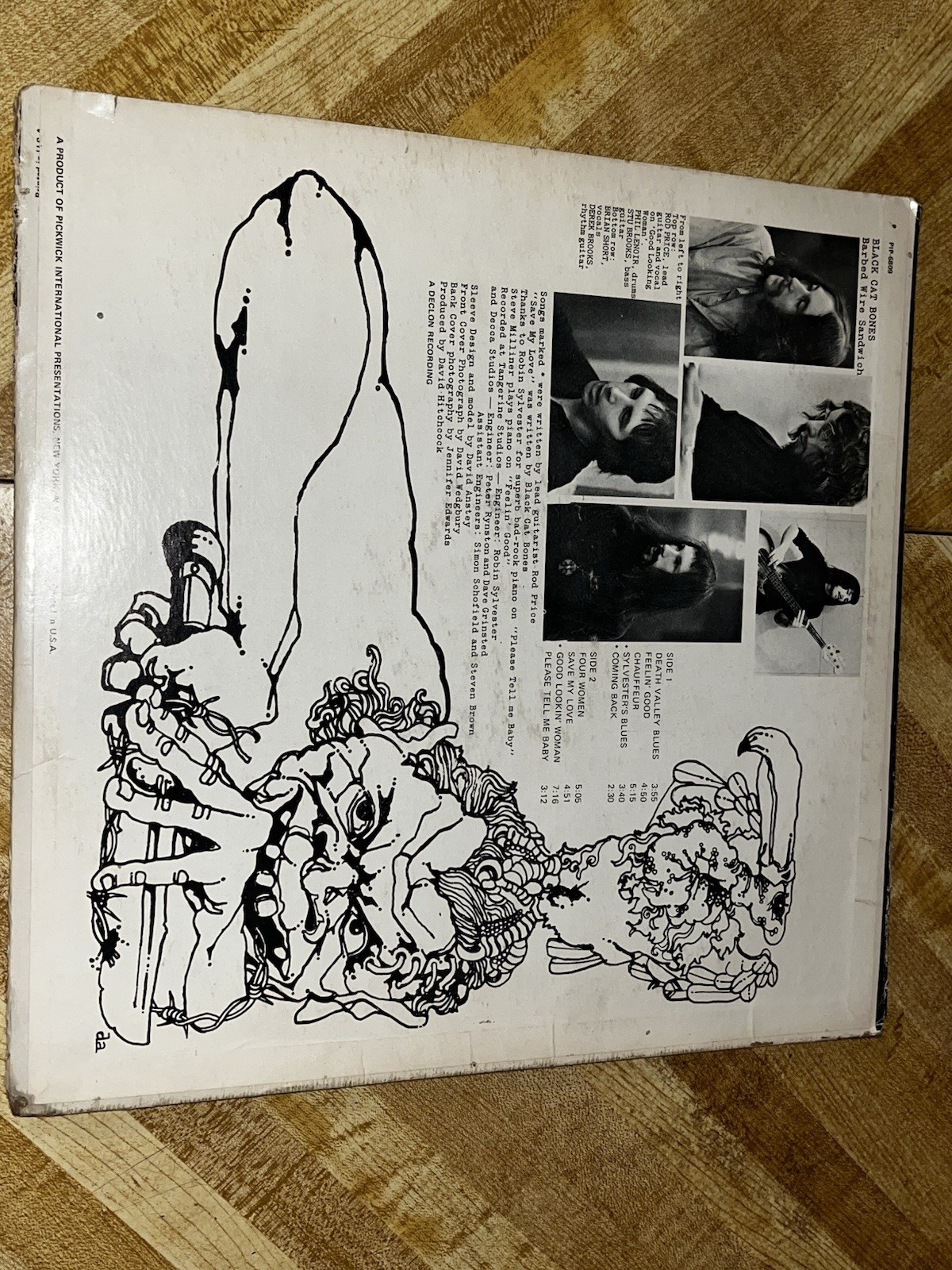 Black Cat Bones – Barbed Wire Sandwich LP Vinyl Record PIP 6809 1970 Blues Rock