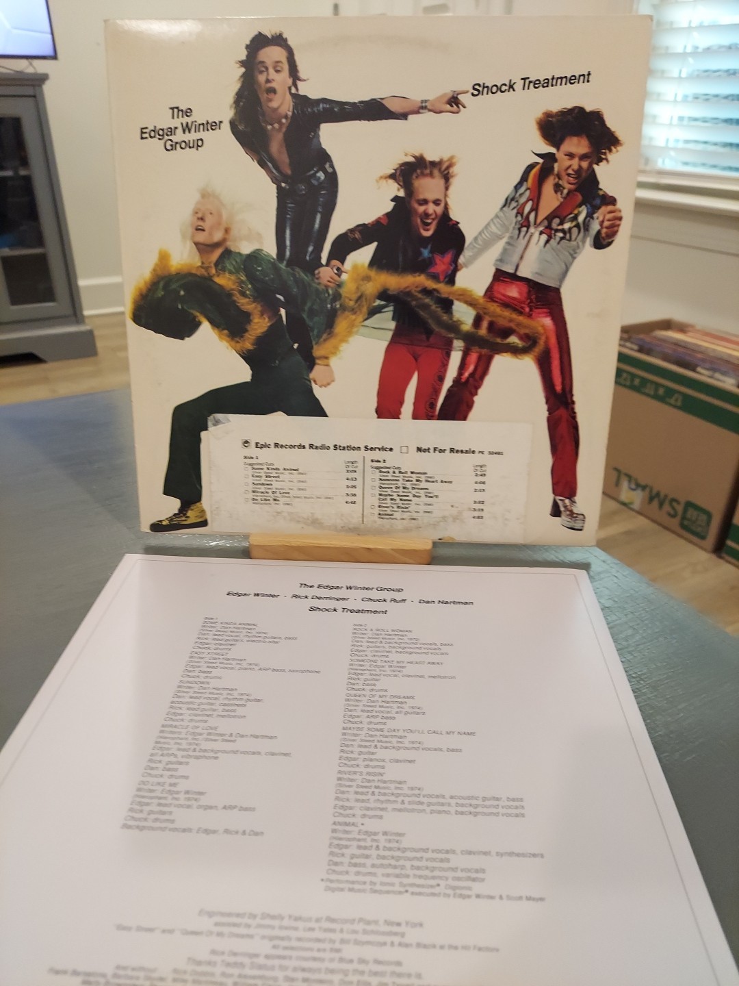 Edgar Winter Group – Shock Treatment – 1974 Epic PE 32461 Vinyl LP Epic Record!