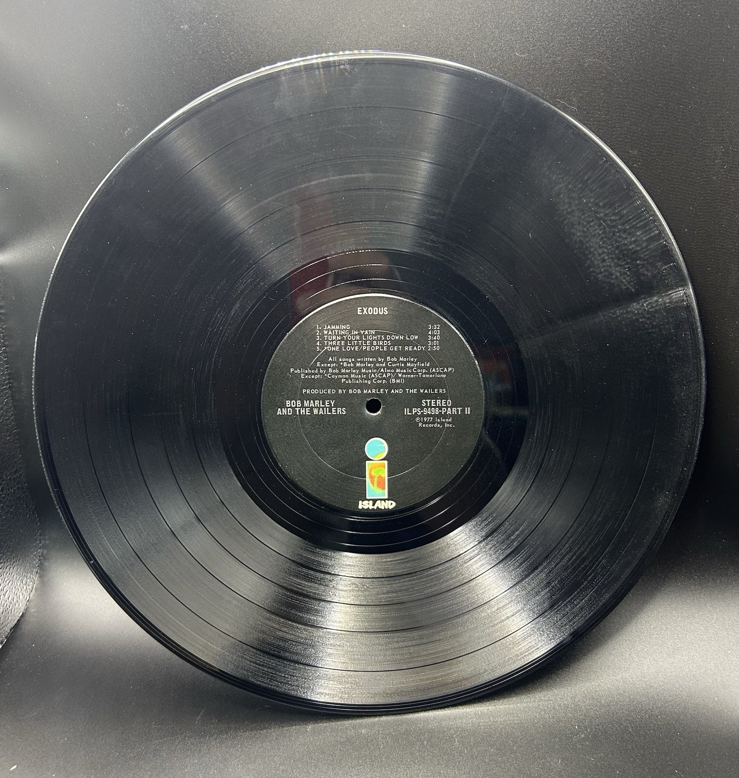 Bob Marley & The Wailers Exodus Vinyl 1977, Original Pressing, Very Good +