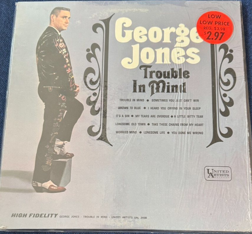 George Jones – Trouble In Mind (Mono; In Shrink; OIS; VG/Ex)
