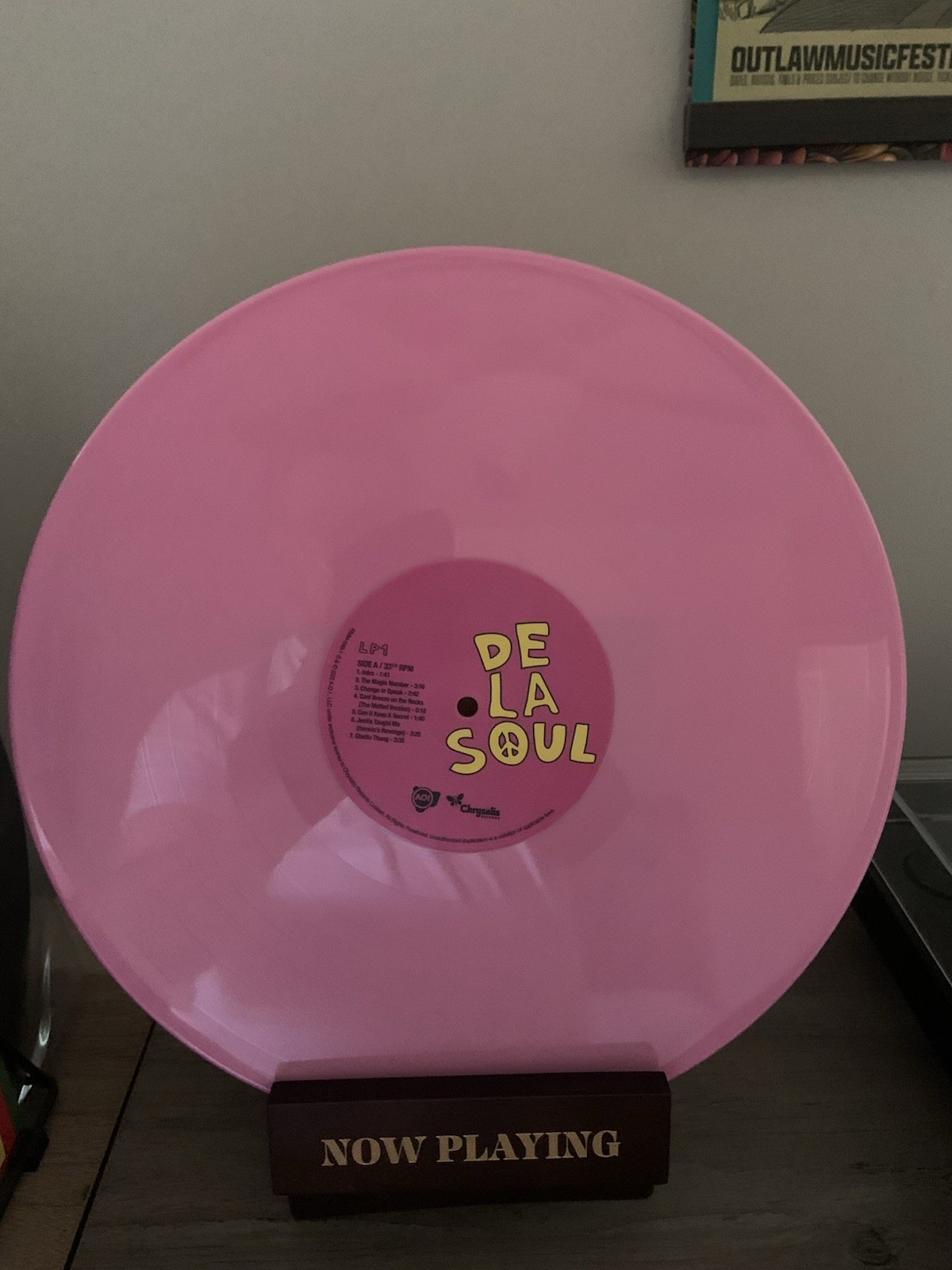 De La Soul 3 Feet High & Rising 2023 Reissue Magenta Vinyl, 2 LPS