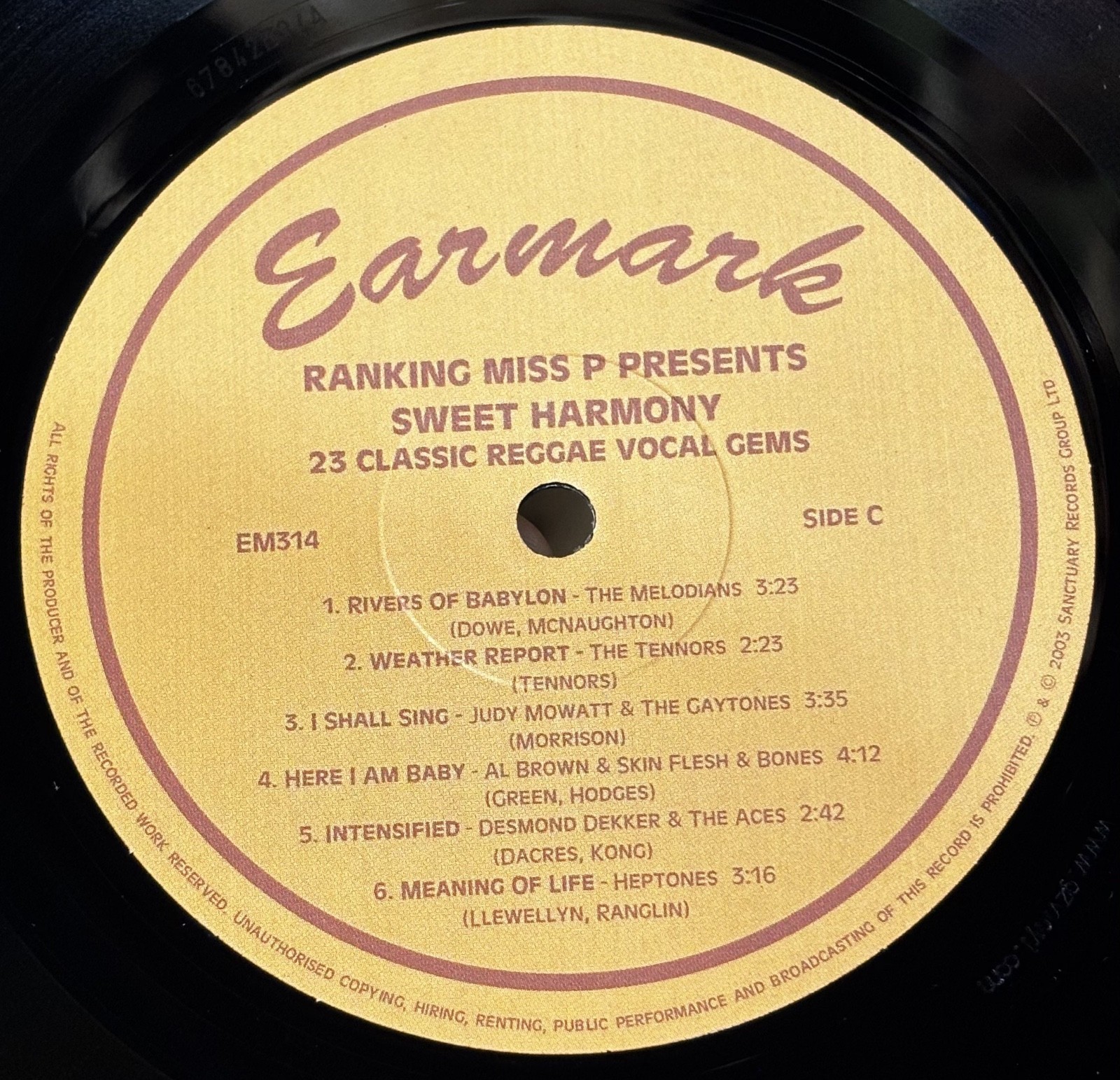 Various – Ranking Miss P Presents Sweet Harmony 2LP 2003 Earmark Italian