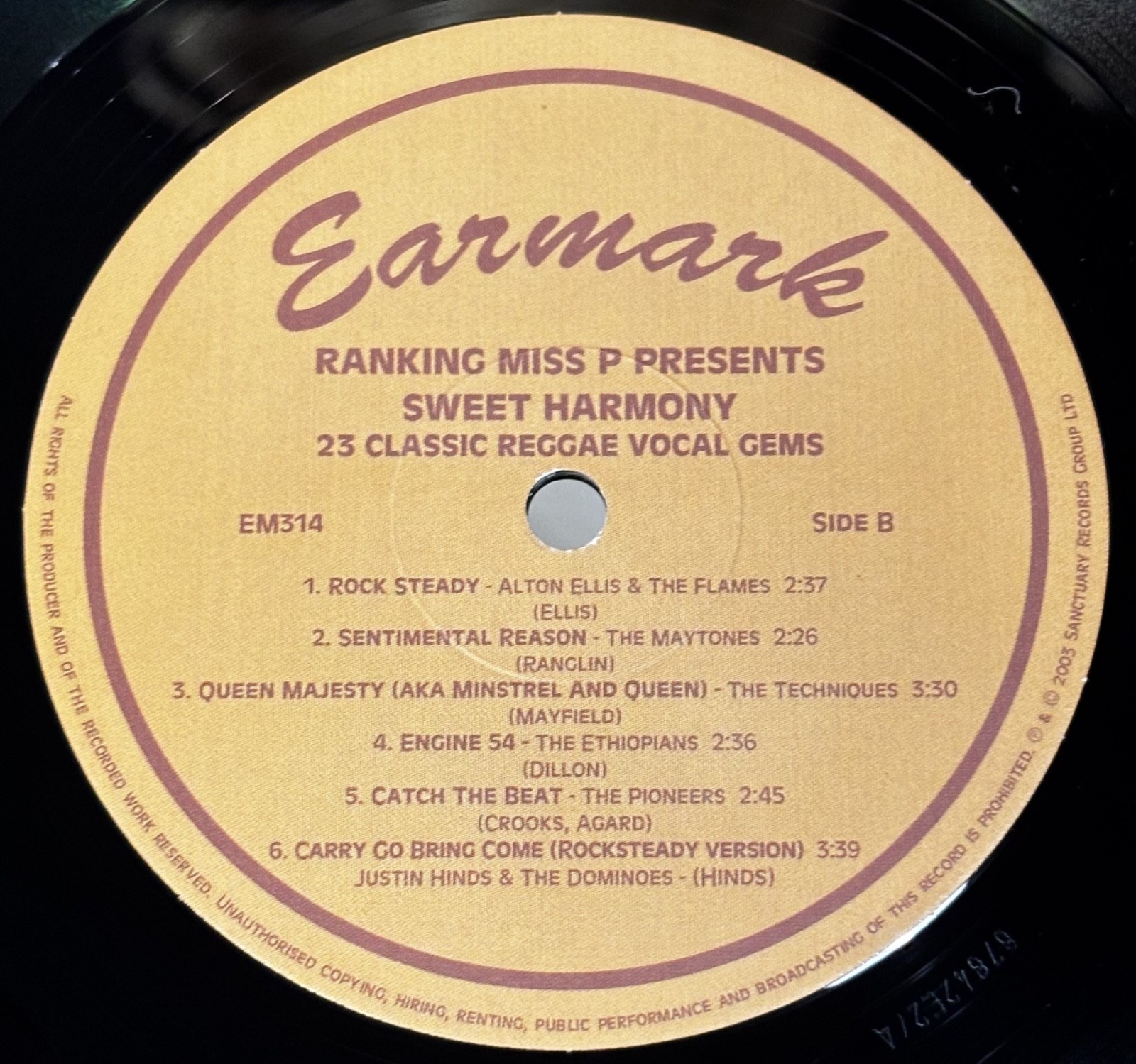 Various – Ranking Miss P Presents Sweet Harmony 2LP 2003 Earmark Italian