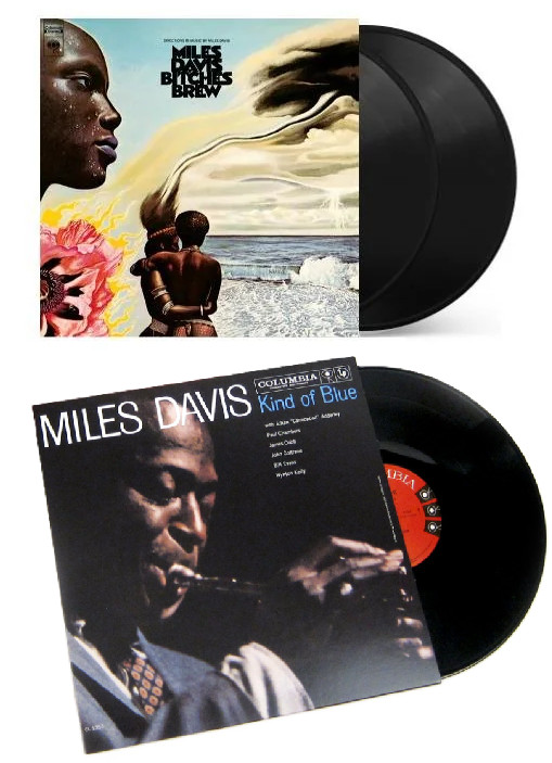 2 ALBUM LOT Miles Davis BITCHES BREW + KIND OF BLUE 180gm Vinyl 3 LP NEW SEALED!
