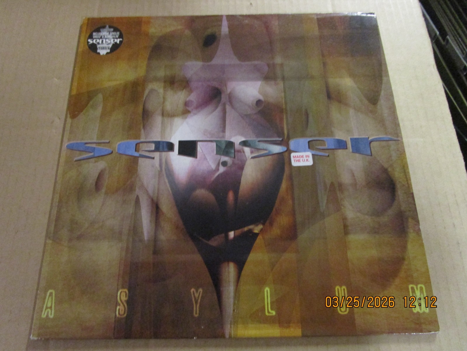 SENSER Asylum Original UK Press LP Used! 1998 Ultimate Records Rock Breakbeat