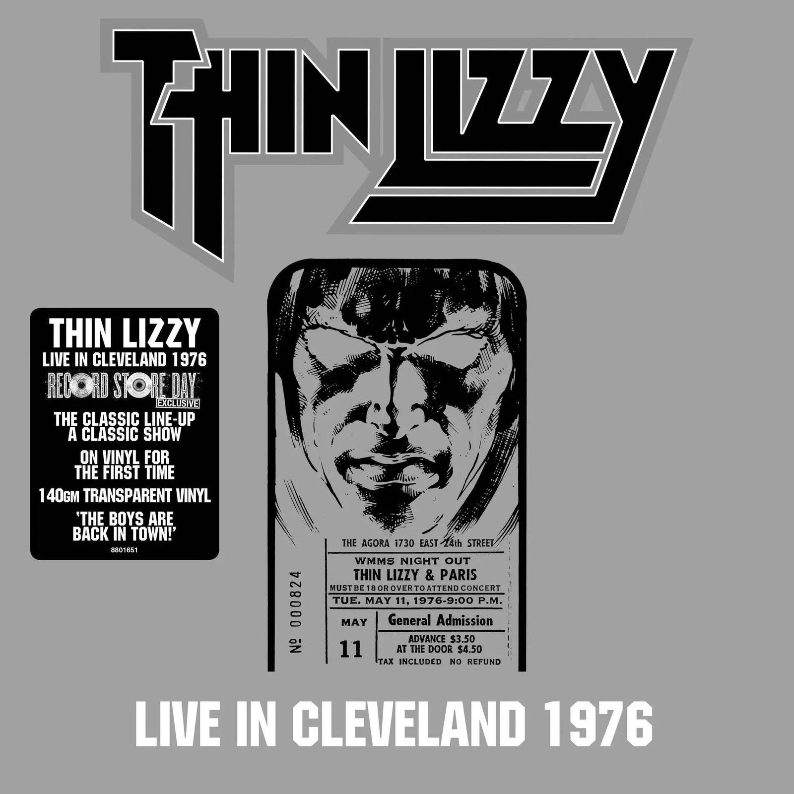THIN LIZZY LIVE IN CLEVELAND 1976 2 LP COLOR VINYL NEW SEALED RSD 2026 LYNOTT