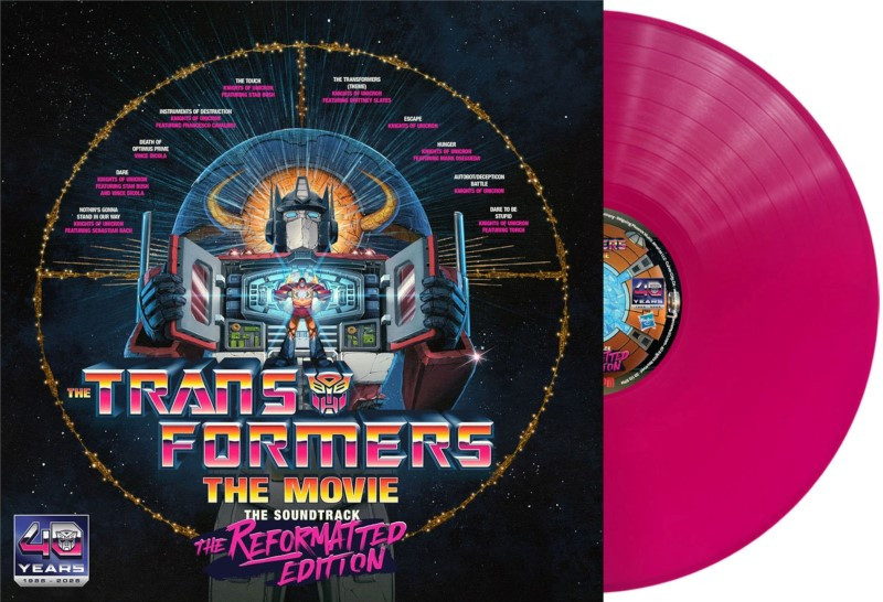 TRANSFORMERS Ltd 2026 40th ANNIV REFORMAT SOUNDTRACK PINK VINYL RECORD Presale