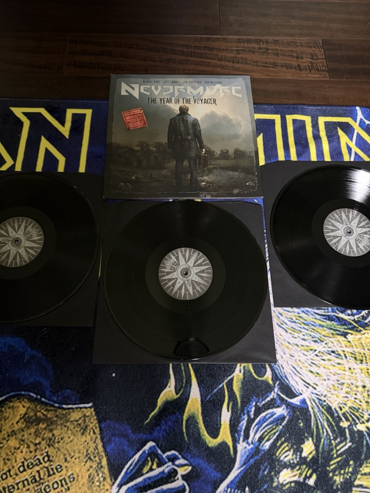 Nevermore “Year Of The Voyager’ 3 Vinyl Black LPs. Like New. Warrell Dane.Thrash