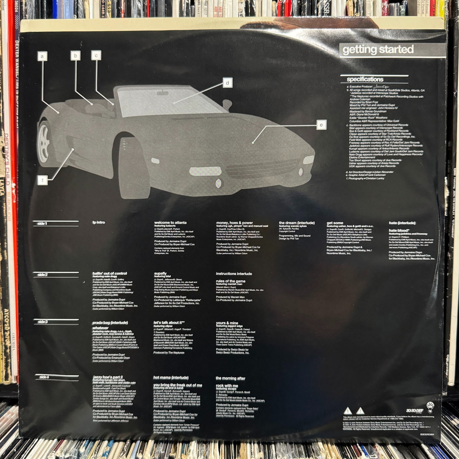 JERMAINE DUPRI – INSTRUCTIONS (VINYL 2LP) 2001!!! RARE!!! LUDACRIS + CLIPSE