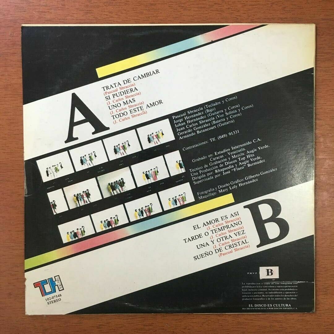 Rhapsodia ‎– Nosotros [1989] Vinyl LP Latin Pop Rock Ballad Top Hits