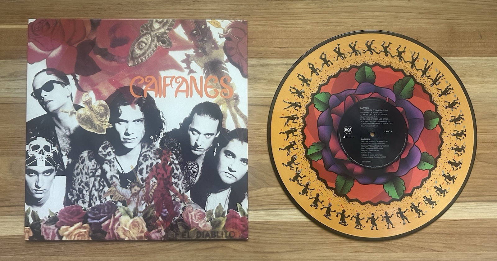 Caifanes El Diablito LP Vinyl Record Zoetrope Picture Disc Rare