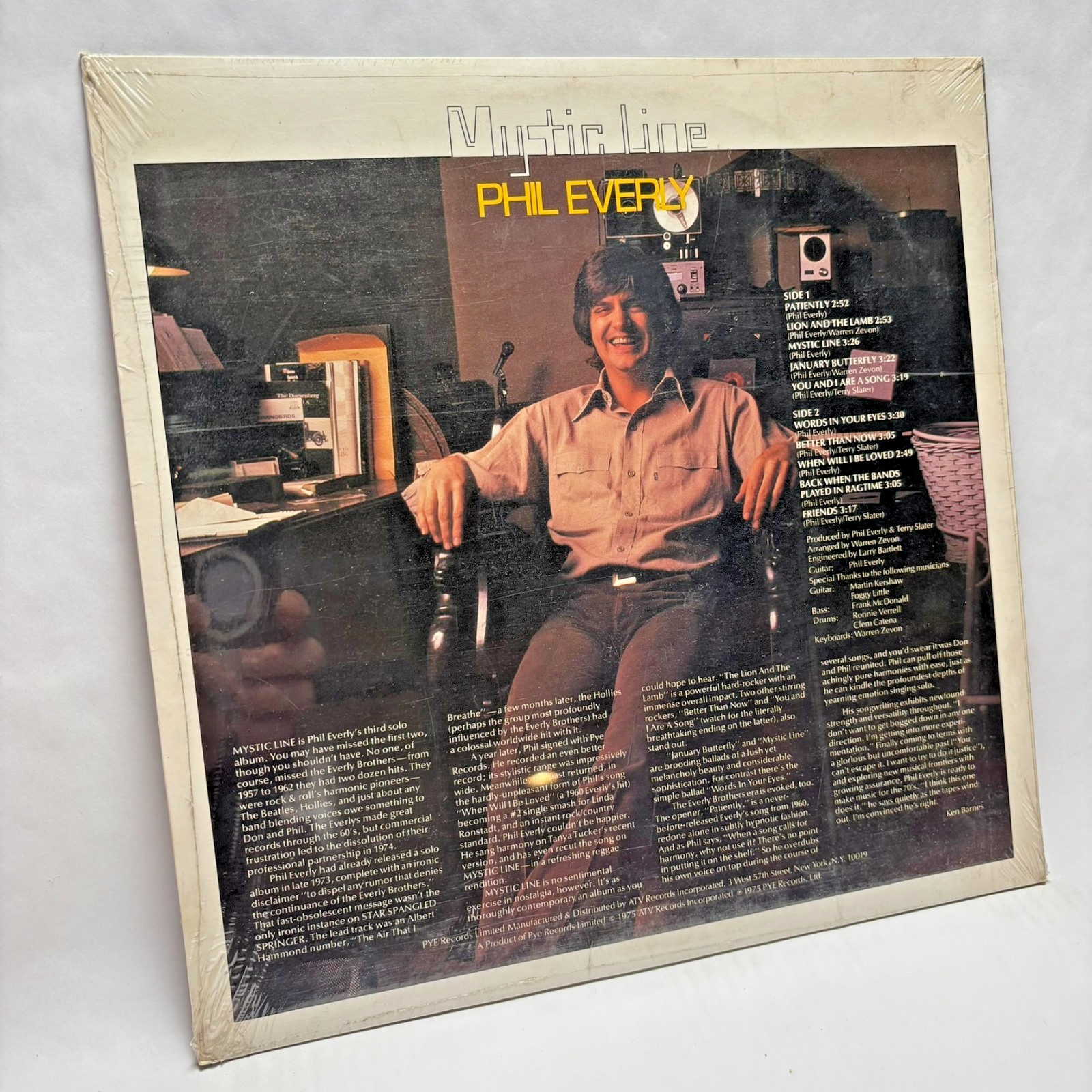 Phil Everly / Mystic Line – 1975 Vinyl LP – Mint, SEALED – PYE12121
