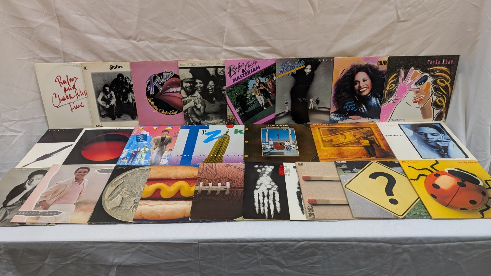 Huge lot of 194 LPs of Funk Jazz Fusion Soul Blues R&B Disco Synth Pop and more