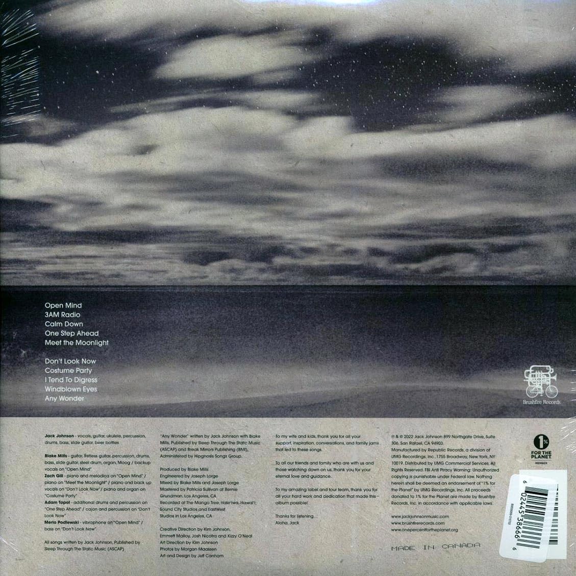 Jack Johnson Meet The Moonlight – Sea Blue