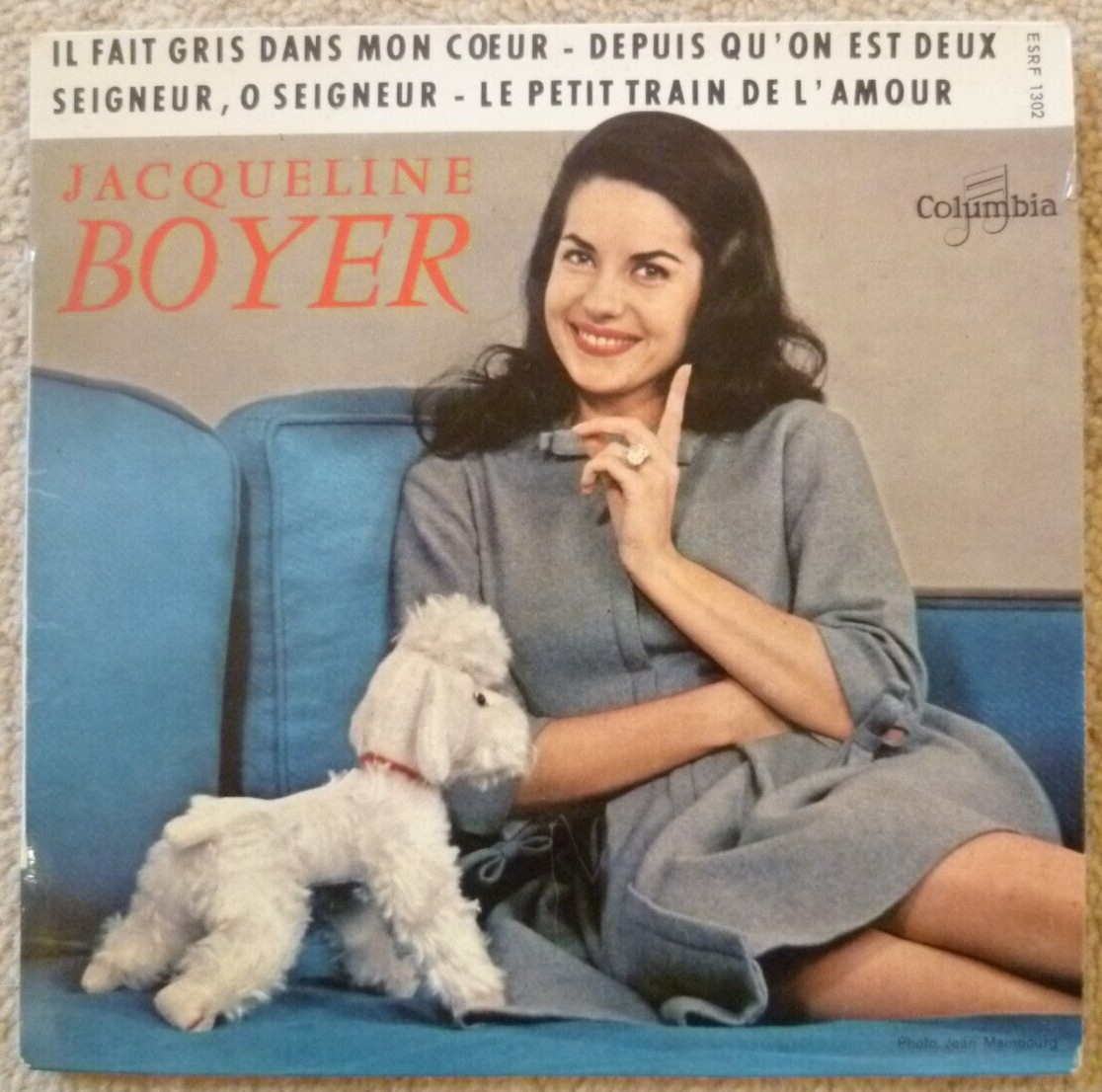 Jacqueline Boyer Il Fait Gris Dans Mon Coeur 1961 7″ EP ESRF 1302