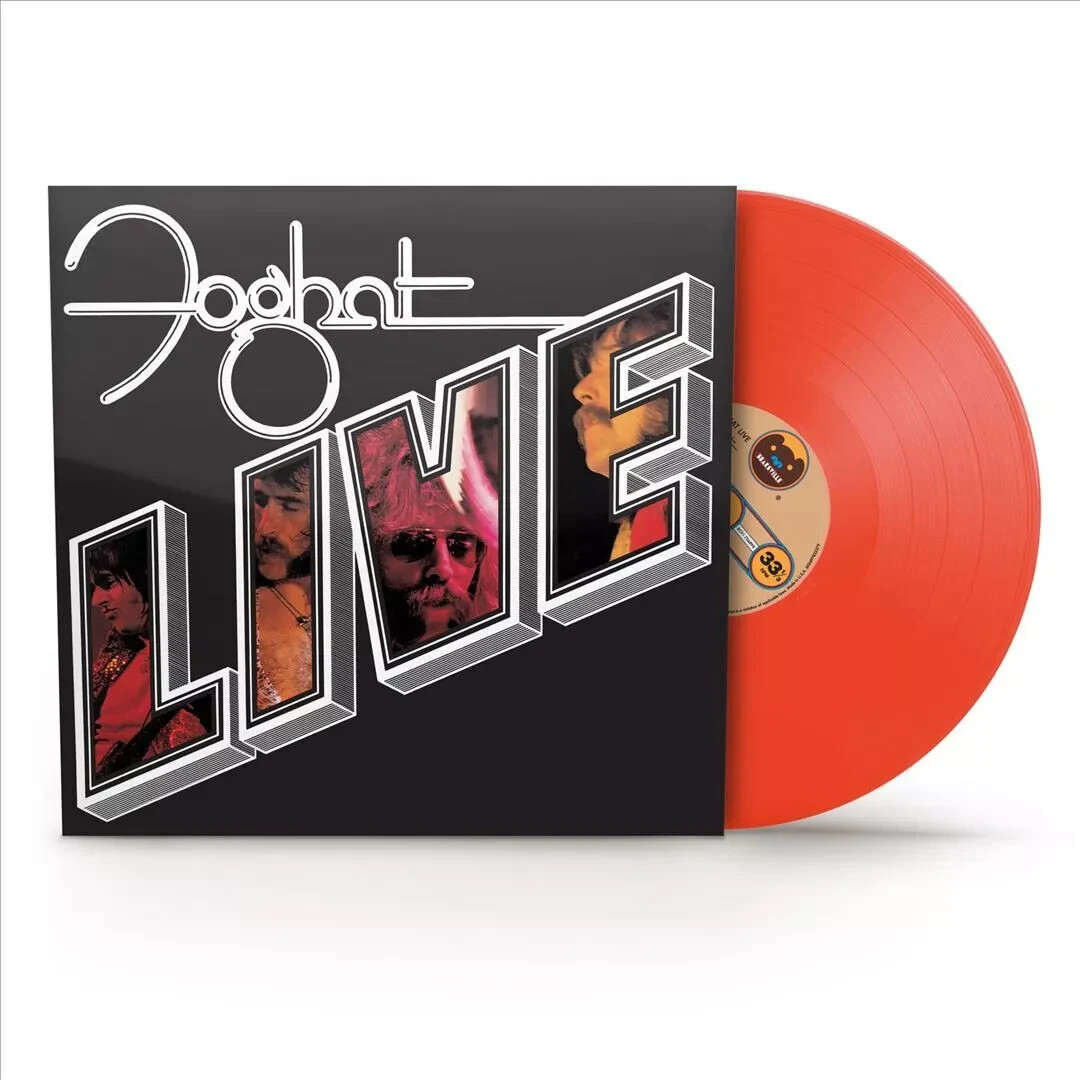 Foghat – Live – Orange LP Vinyl Record 12″ – NEW Sealed – 2024 Rocktober Reiss.