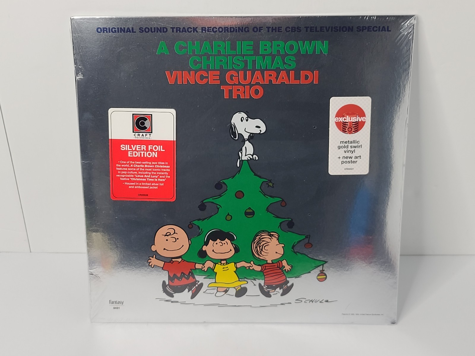 A Charlie Brown Christmas Vince Guaraldi Trio Gold Swirl Color Vinyl Record NEW