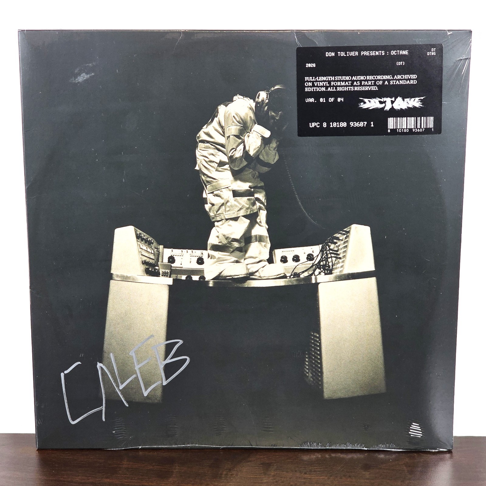 DON TOLIVER Octane Black Limited Vinyl 2LP SIGNED Cover Jacket – Silver Sig
