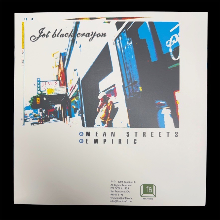 Jet Black Crayon · Tommy Guerrero MEAN STREETS 7″ Blue Vinyl Record 2002 Gadget