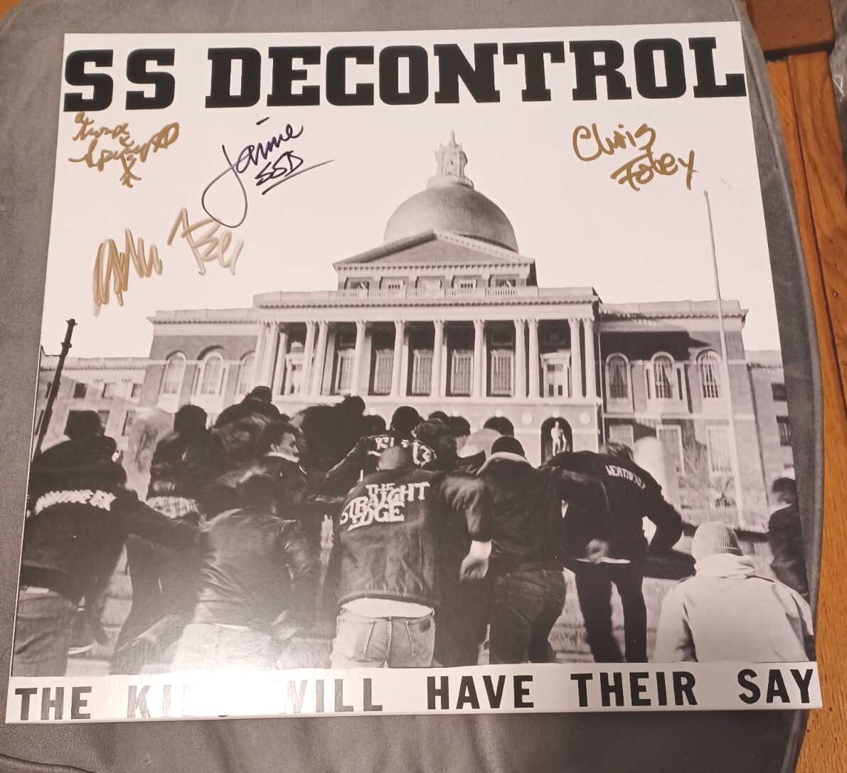 SIGNED COPY SSD – SS Decontrol The Kids Will Have Their Say LP White Reissue