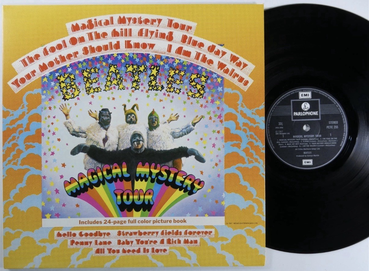 BEATLES Magical Mystery Tour EMI-PARLOPHONE LP VG+ uk gatefold w/ booklet