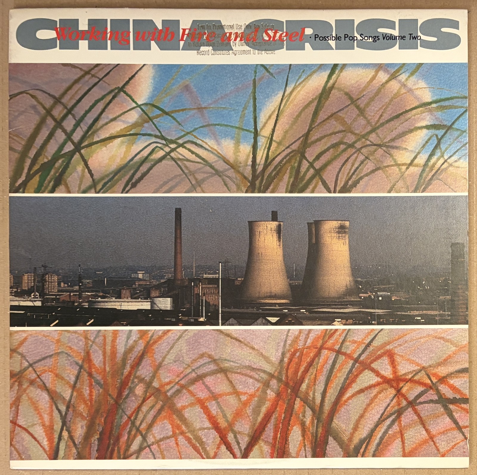 CHINA CRISIS – Working With Fire And Steel (Vinyl LP) 1983 WB 25062 Promo