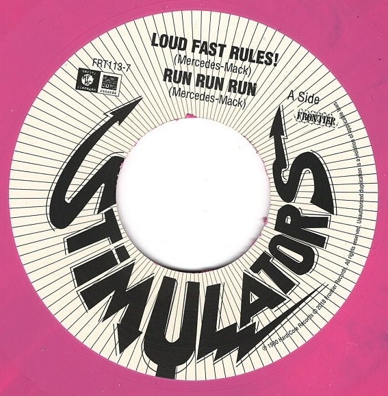 Stimulators – Loud Fast Rules! 7″ EP 2018 Frontier Records Reissue Pink Vinyl
