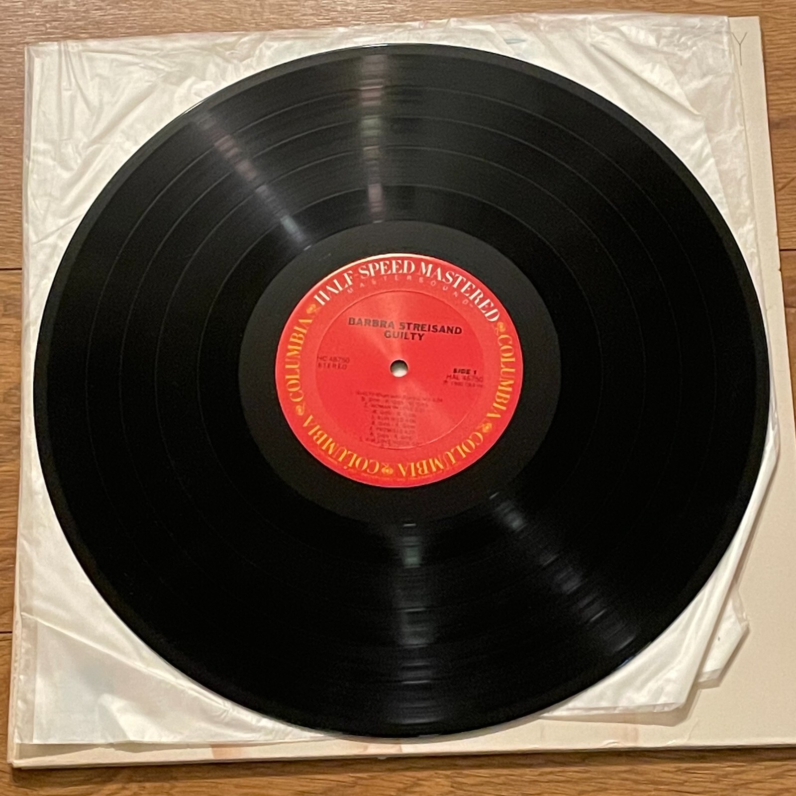 Streisand/Gibb LP: “Guilty”, 1980, Columbia (HC46750), HALF SPEED MASTERED, EXC