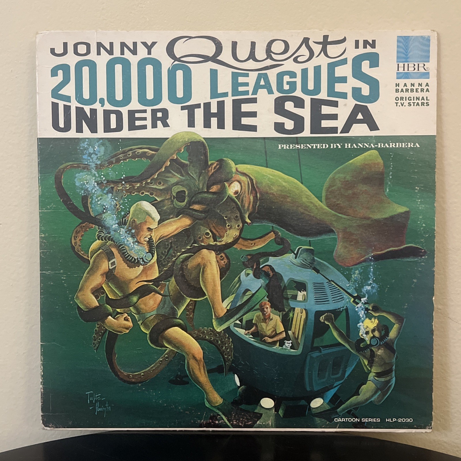 Jonny Quest In 20,000 Leagues Under The Sea LP. Rare 1965 Hanna-Barbera HLP-2030