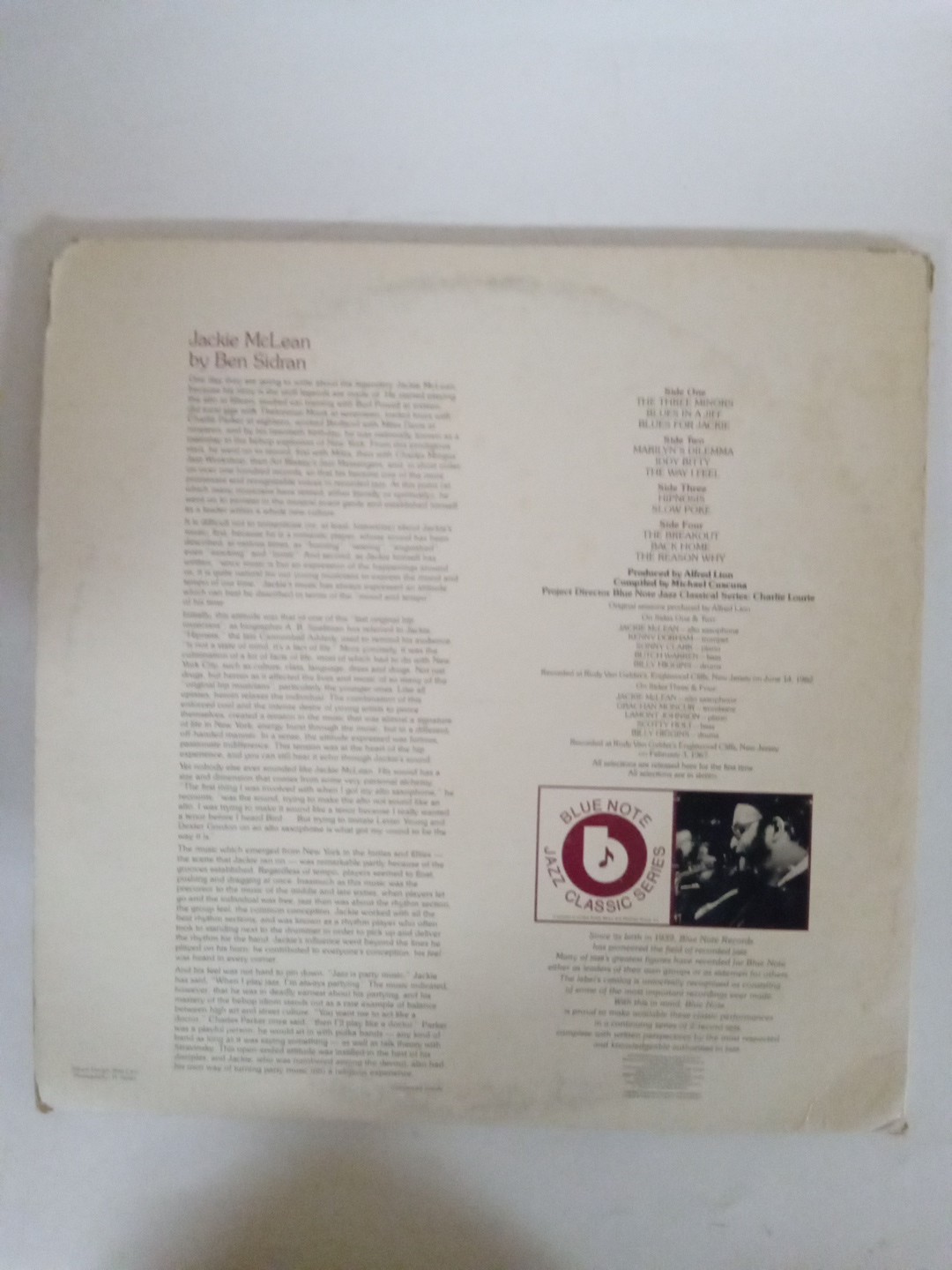 Jackie McLean Hipnosis Double LP 1978 Blue Note Records Jazz Vinyl Sonny Clarke
