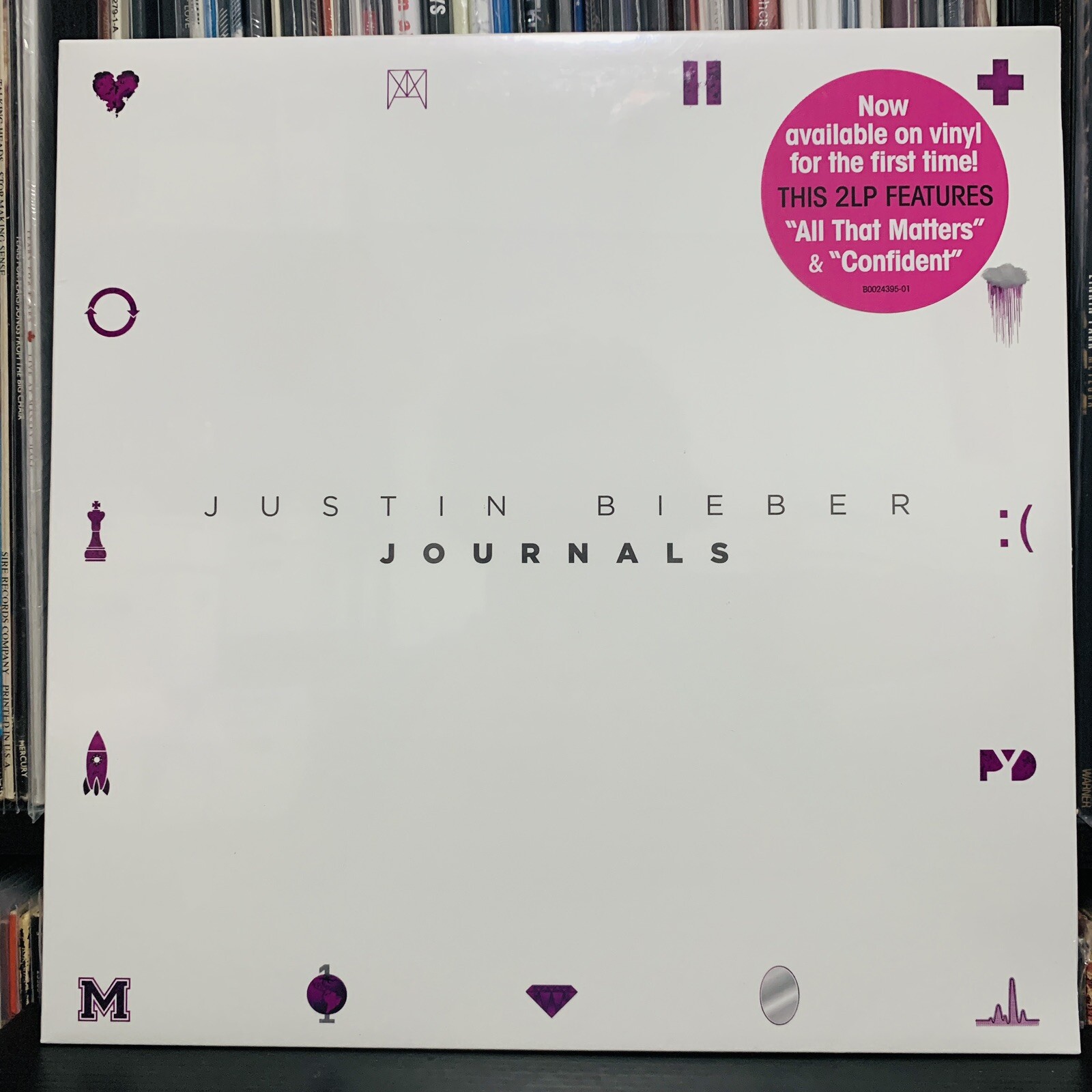 Justin Bieber – Journals Vinyl LP NEW SEALED RECORD 2016 Black Vinyl