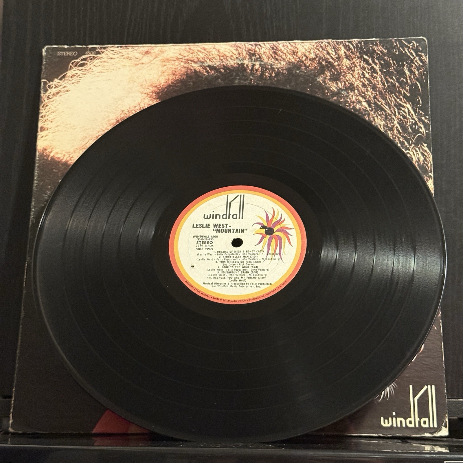 LESLIE WEST Mountain 1969 Windfall 1st Press BOB LUDWIG (RL SS) 4500 VG+