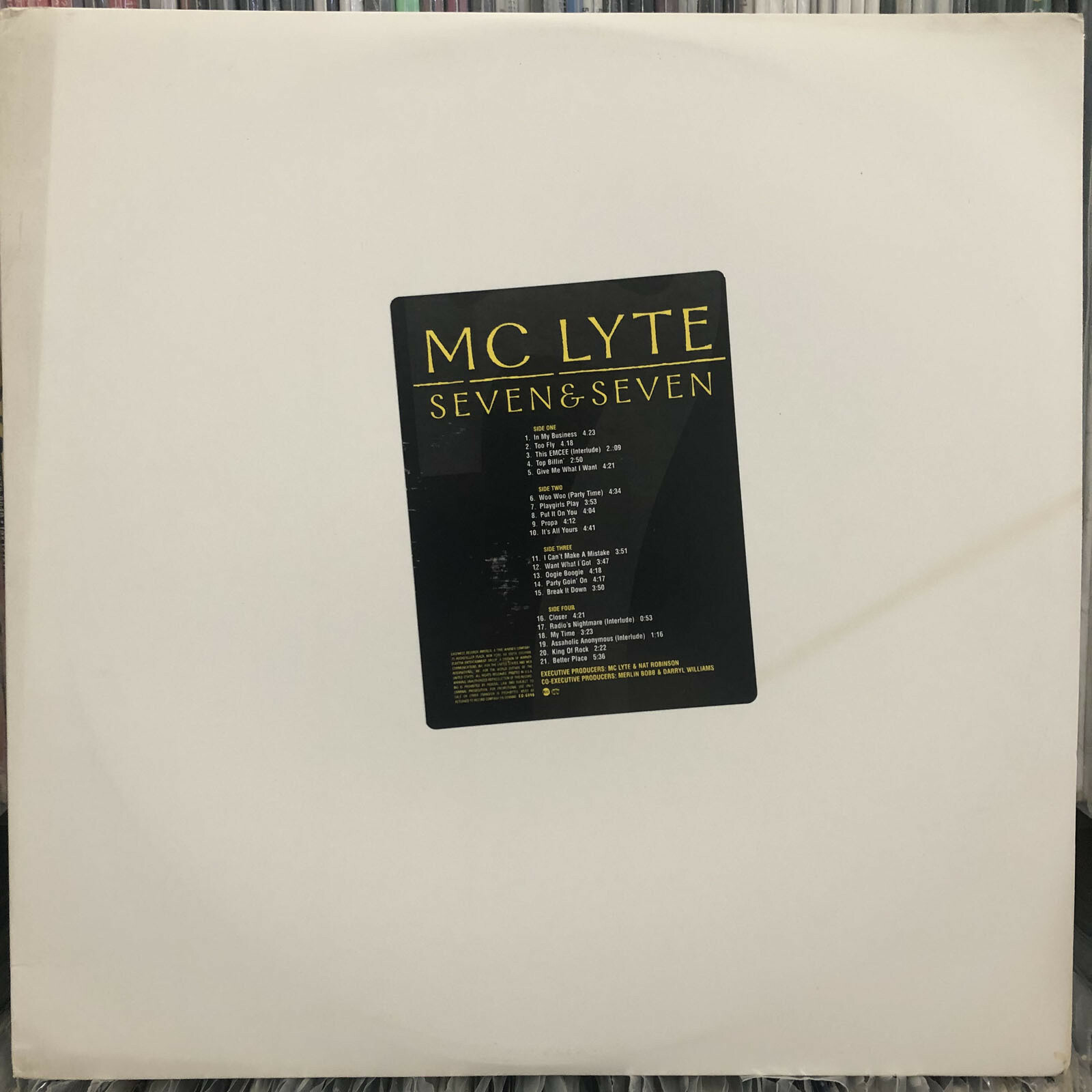 MC LYTE – SEVEN & SEVEN (VINYL 2LP) 1998!! RARE!! MISSY ELLIOTT + THE NEPTUNES