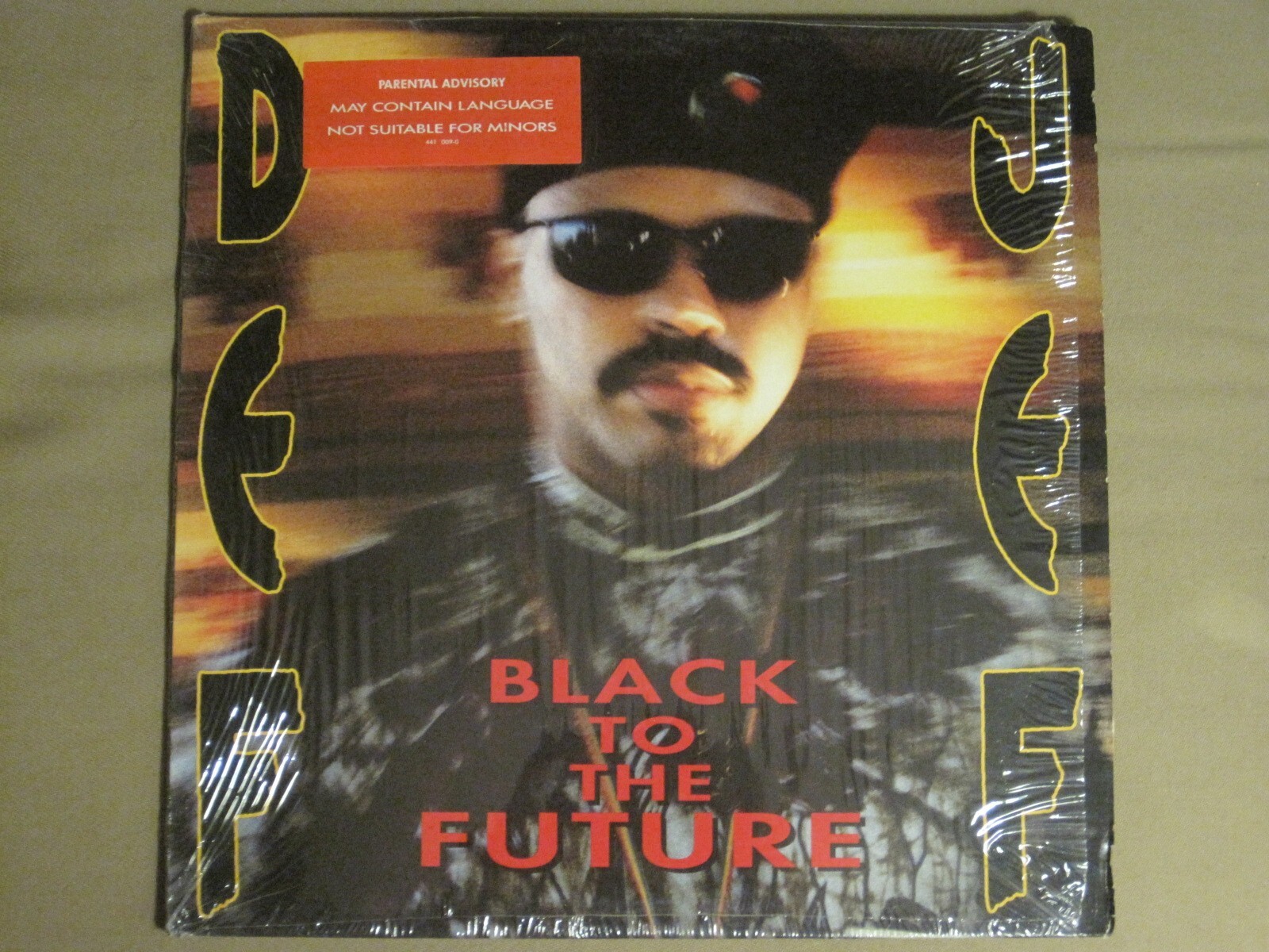 DEF JEF BLACK TO THE FUTURE 12″ ORIG ’90 DELICIOUS VINYL HIP HOP RAP SHRINK!