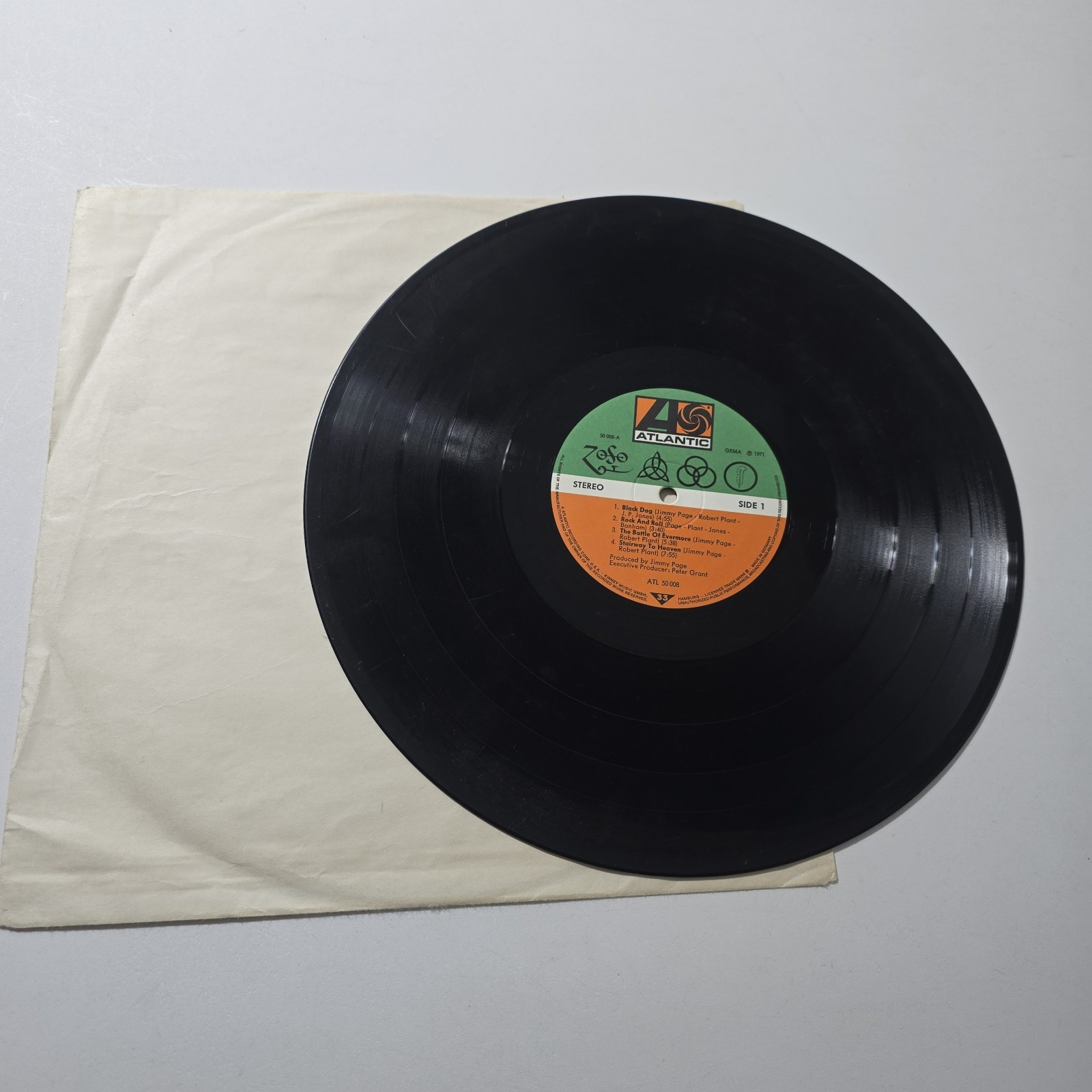 Led Zeppelin – Untitled – IV – Atlantic ATL 50 008 Germany 1972 1st PRESS