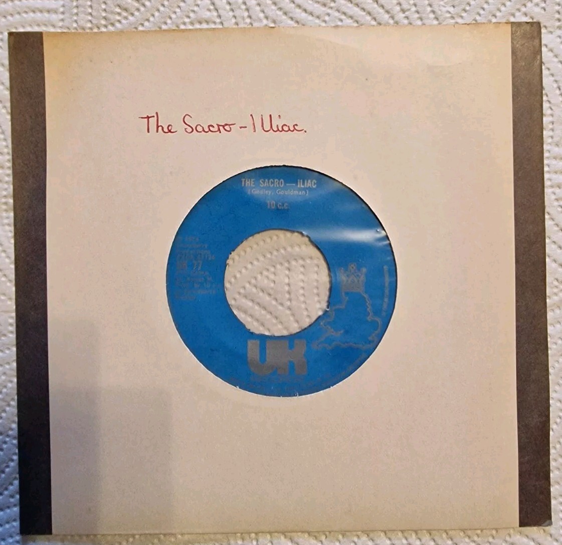 10CC THE SACRO – ILIAC 6/1 (6) 2 Track 7″ Single Plain Paper Sleeve UK RECORDS