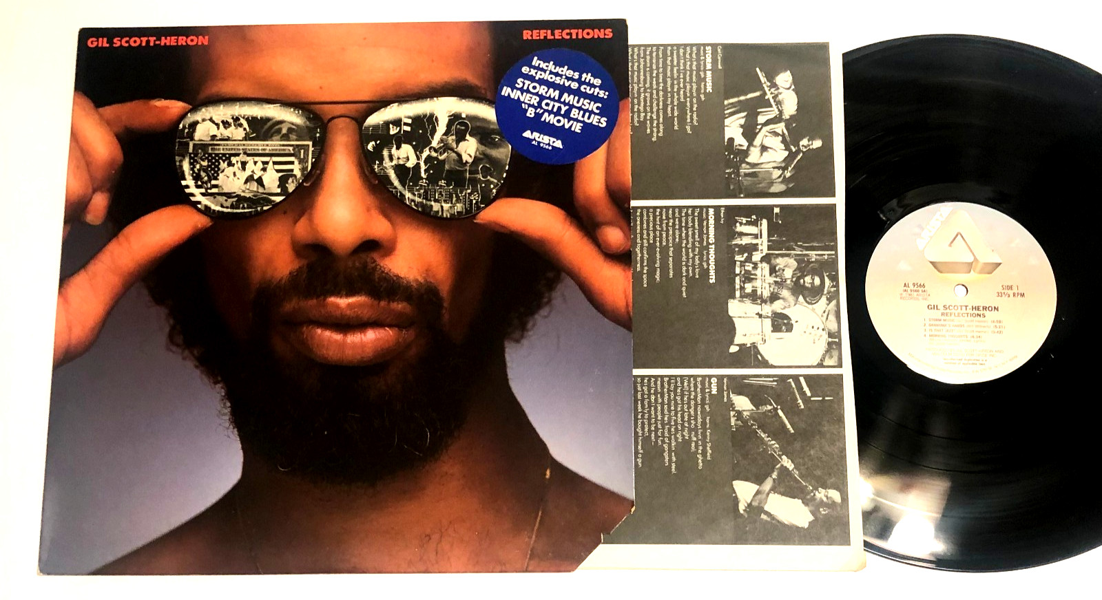 Gil Scott-heron Reflections Lp Promo w hype sticker Jazz funk Nm